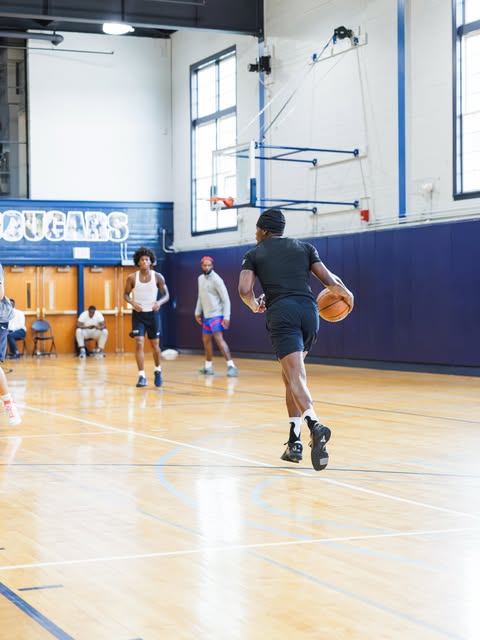 In the gym
